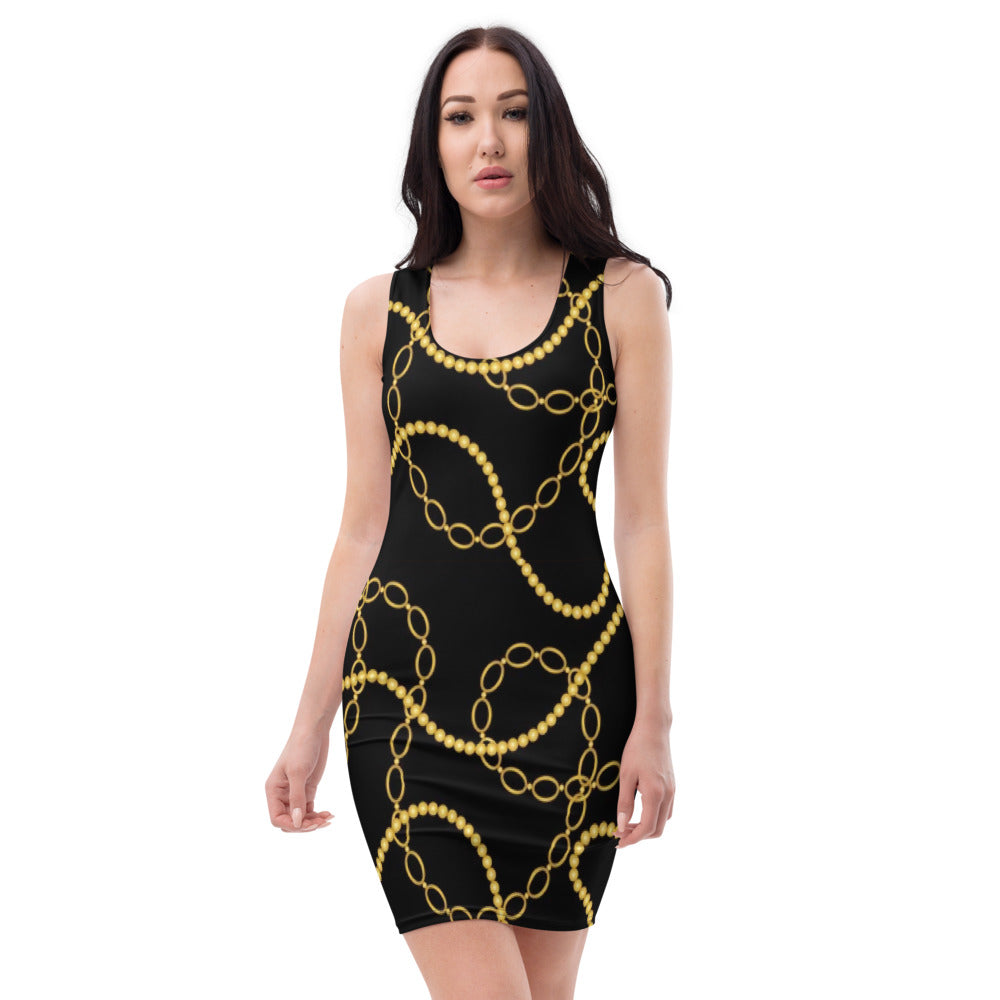 Gold Chain Cocktail Dress - XS Gold Chain Cocktail Dress - XS