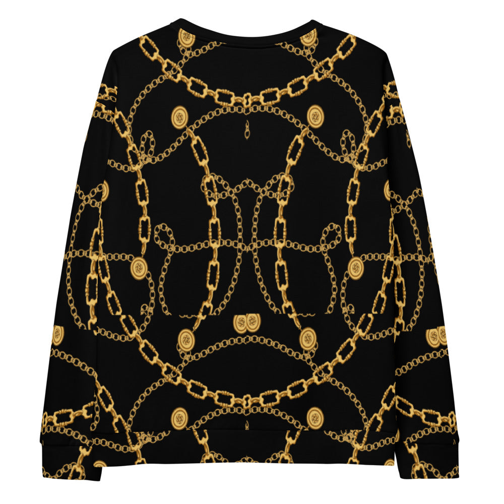 Black and Gold Unisex Sweatshirt
