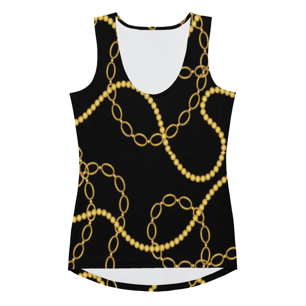 Gold Chain Cut & Sew Tank Top
